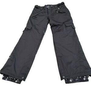 Ride Snowboards Pants Size Small Black 5,000 Waterproof Breathable Lined straps